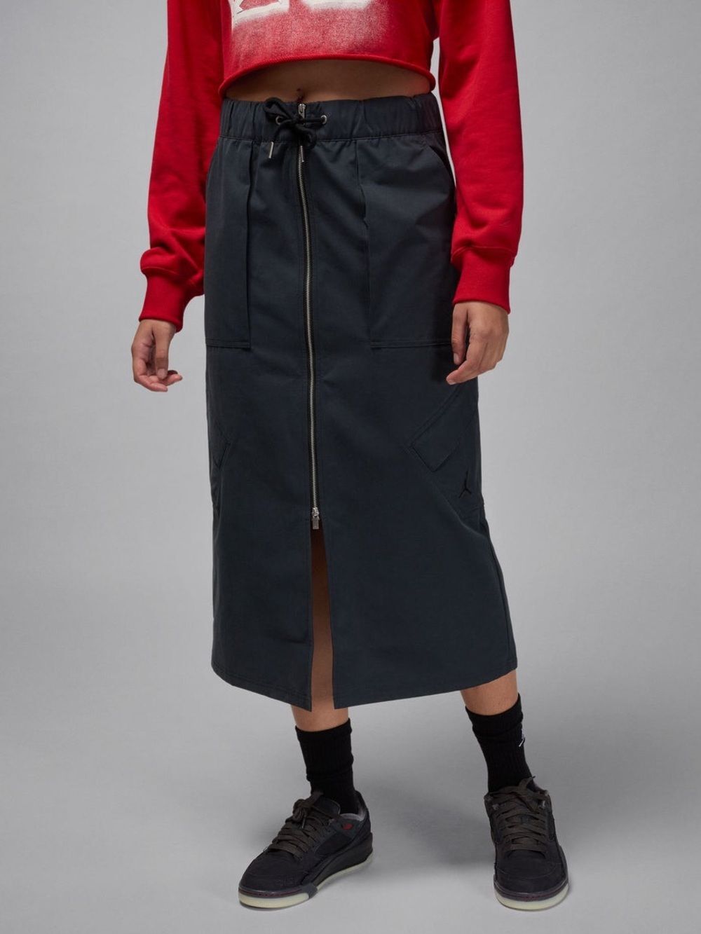 Air Jordan Chicago Midi Cargo Skirt | Black | Small